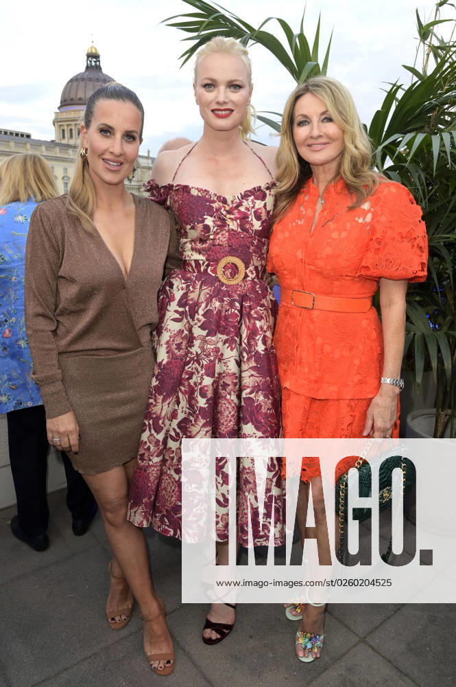 Charlotte Würdig, Franziska Knuppe and Frauke Ludowig at the Bertelsmann Party 2023 at the Bertelsmann Representative Office Unter den Linden Berlin, 15 06 2023 Foto:xF.xFuturexImage