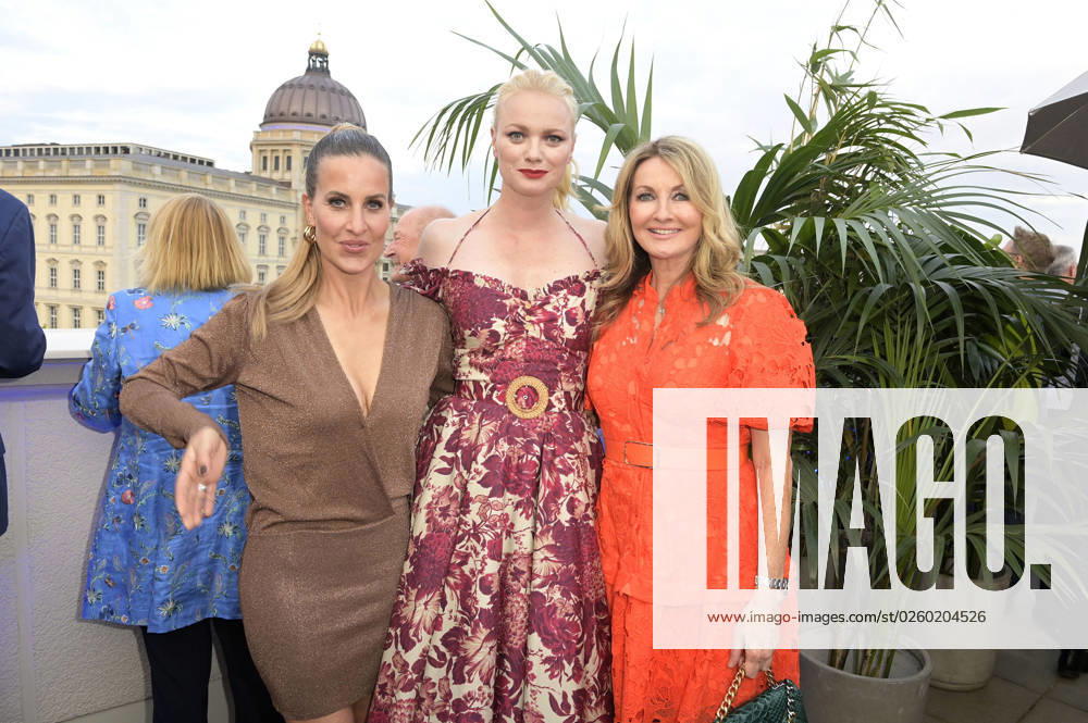 Charlotte Würdig, Franziska Knuppe and Frauke Ludowig at the Bertelsmann Party 2023 at the Bertelsmann Representative Office Unter den Linden Berlin, 15 06 2023 Foto:xF.xFuturexImage