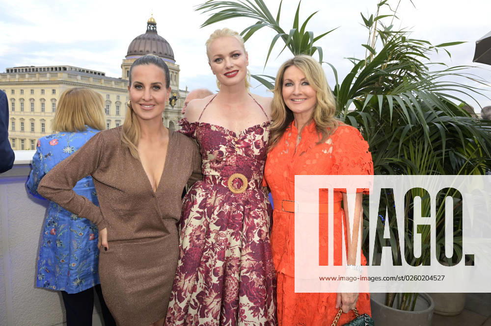 Charlotte Würdig, Franziska Knuppe and Frauke Ludowig at the Bertelsmann Party 2023 at the Bertelsmann Representative Office Unter den Linden Berlin, 15 06 2023 Foto:xF.xFuturexImage