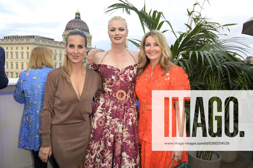 Charlotte Würdig, Franziska Knuppe and Frauke Ludowig at the Bertelsmann Party 2023 at the Bertelsmann Representative Office Unter den Linden Berlin, 15 06 2023 Foto:xF.xFuturexImage