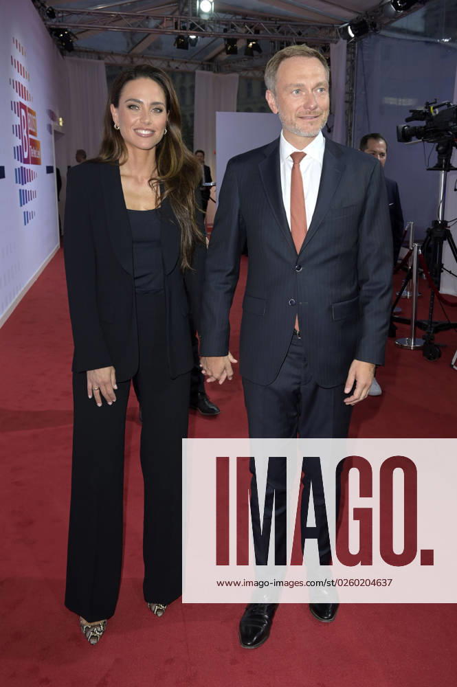 Christian Lindner with wife Franca Lehfeldt at the Bertelsmann Party 2023 at the Bertelsmann Representative Office Unter den Linden Berlin, 15 06 2023 Foto:xF.xFuturexImage