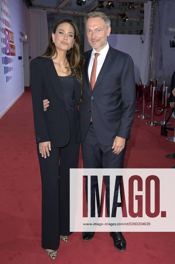 Christian Lindner with wife Franca Lehfeldt at the Bertelsmann Party 2023 at the Bertelsmann Representative Office Unter den Linden Berlin, 15 06 2023 Foto:xF.xFuturexImage