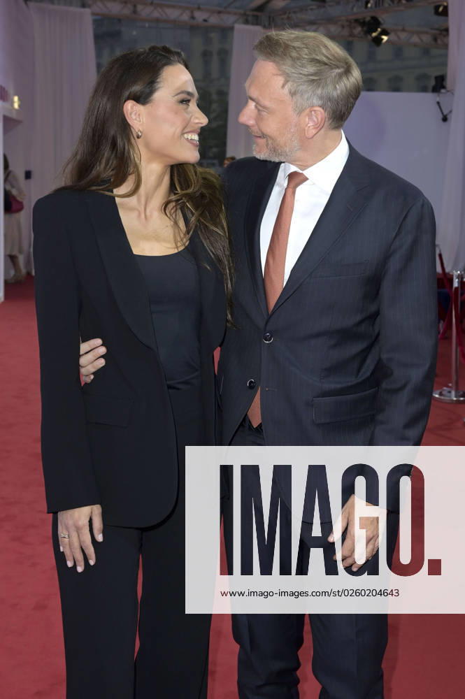 Christian Lindner with wife Franca Lehfeldt at the Bertelsmann Party 2023 at the Bertelsmann Representative Office Unter den Linden Berlin, 15 06 2023 Foto:xF.xFuturexImage