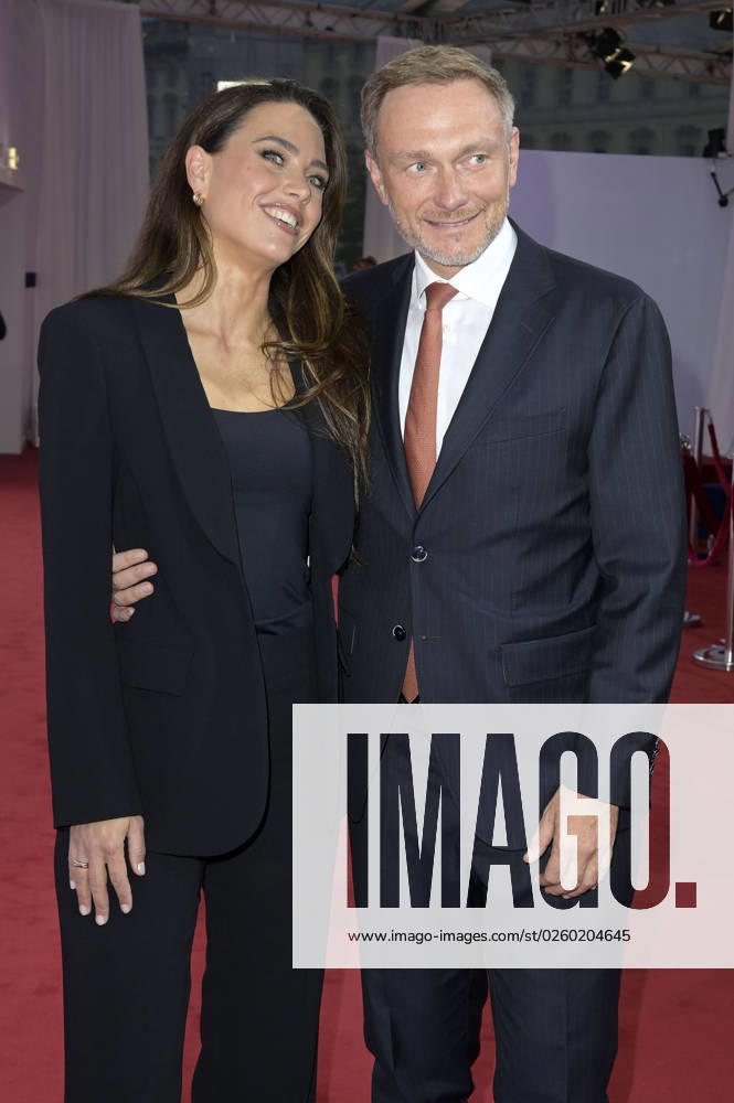 Christian Lindner with wife Franca Lehfeldt at the Bertelsmann Party 2023 at the Bertelsmann Representative Office Unter den Linden Berlin, 15 06 2023 Foto:xF.xFuturexImage