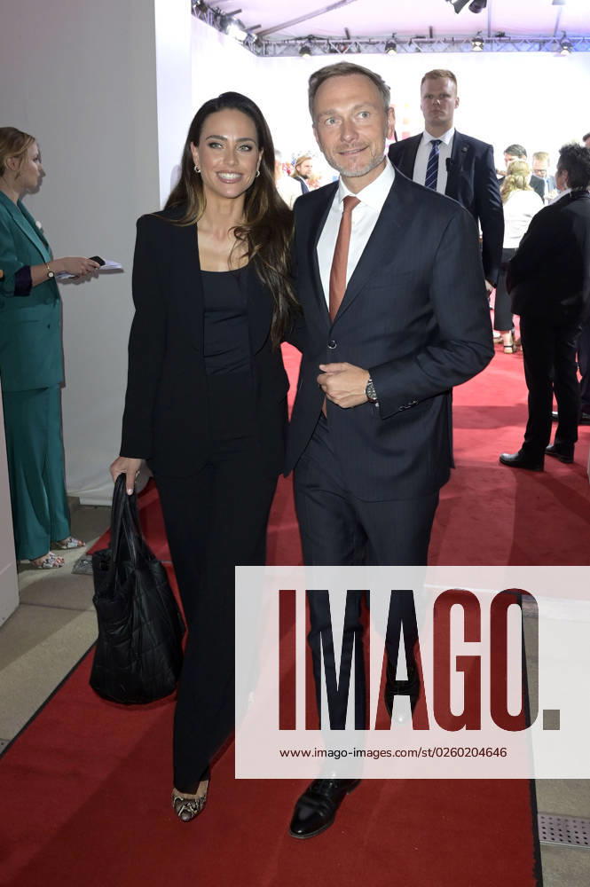 Christian Lindner with wife Franca Lehfeldt at the Bertelsmann Party 2023 at the Bertelsmann Representative Office Unter den Linden Berlin, 15 06 2023 Foto:xF.xFuturexImage