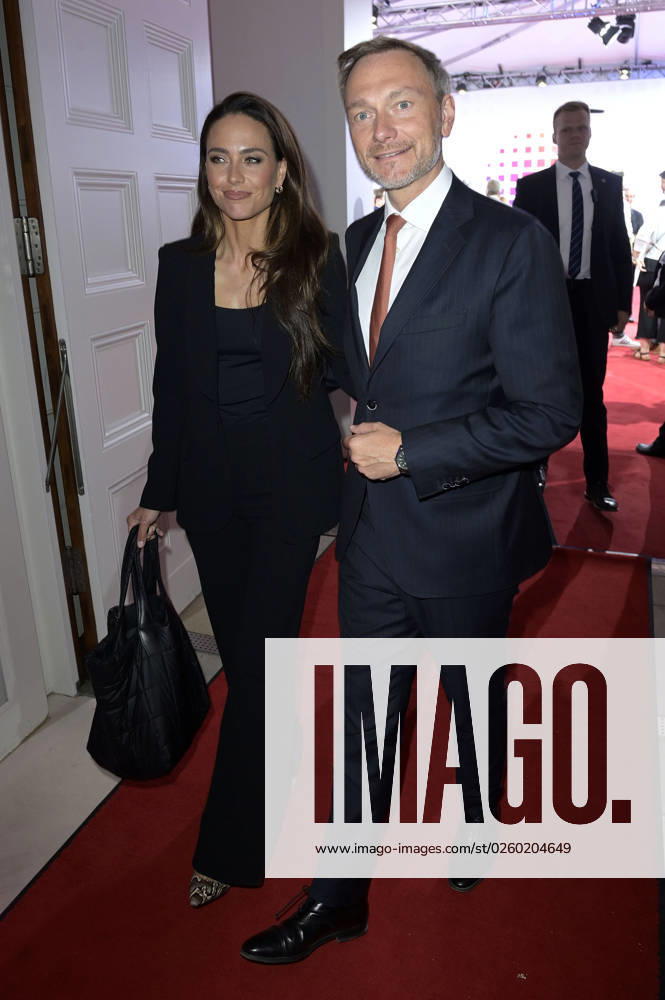 Christian Lindner with wife Franca Lehfeldt at the Bertelsmann Party 2023 at the Bertelsmann Representative Office Unter den Linden Berlin, 15 06 2023 Foto:xF.xFuturexImage