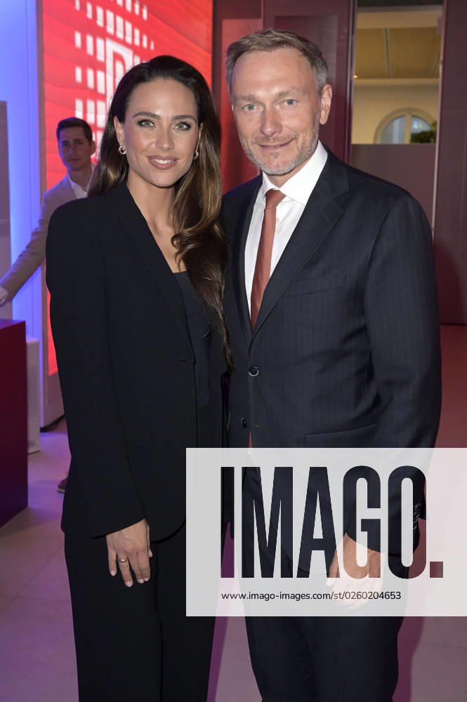 Christian Lindner with wife Franca Lehfeldt at the Bertelsmann Party 2023 at the Bertelsmann Representative Office Unter den Linden Berlin, 15 06 2023 Foto:xF.xFuturexImage