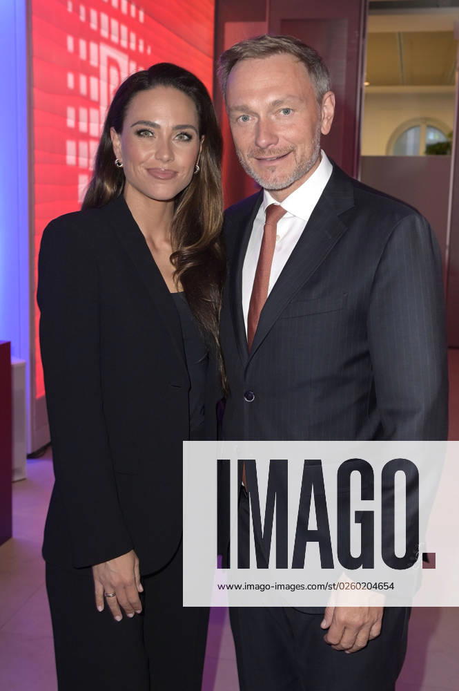 Christian Lindner with wife Franca Lehfeldt at the Bertelsmann Party 2023 at the Bertelsmann Representative Office Unter den Linden Berlin, 15 06 2023 Foto:xF.xFuturexImage