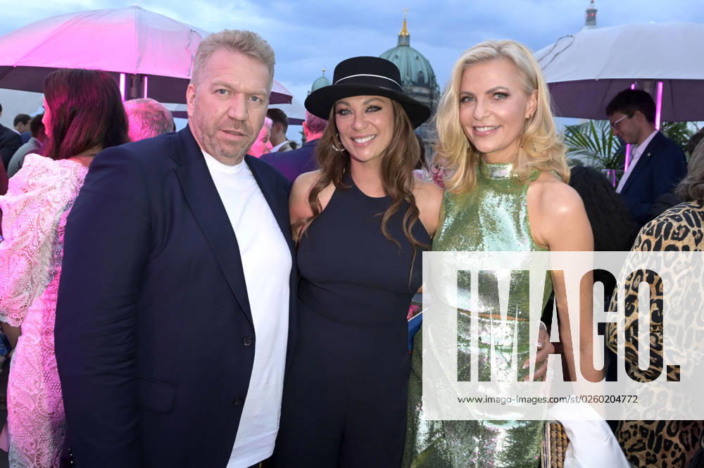 Thorsten Weck, Lilly Becker and Tanja Bülter at the Bertelsmann Party 2023 at the Bertelsmann Representative Office Unter den Linden Berlin, 15 06 2023 Foto:xF.xFuturexImage