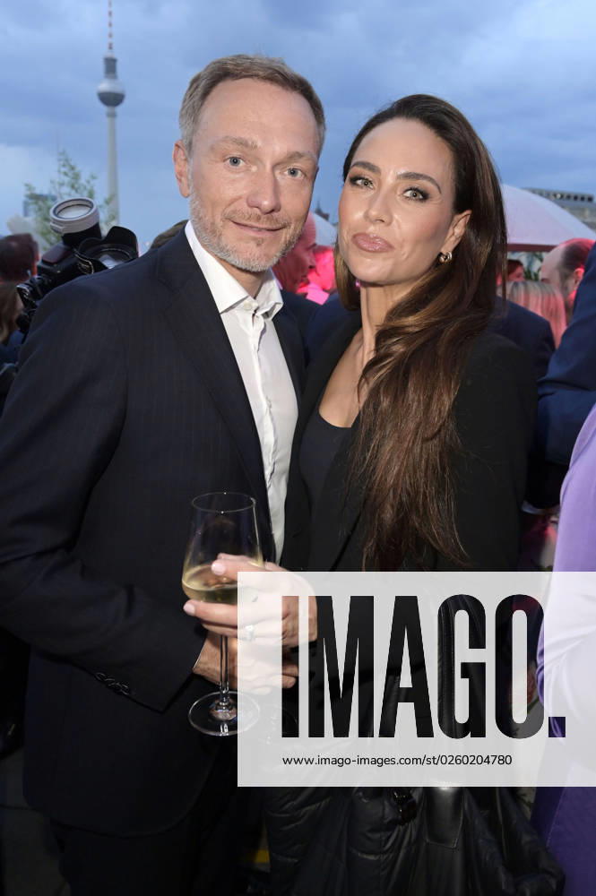 Christian Lindner with wife Franca Lehfeldt at the Bertelsmann Party 2023 at the Bertelsmann Representative Office Unter den Linden Berlin, 15 06 2023 Foto:xF.xFuturexImage