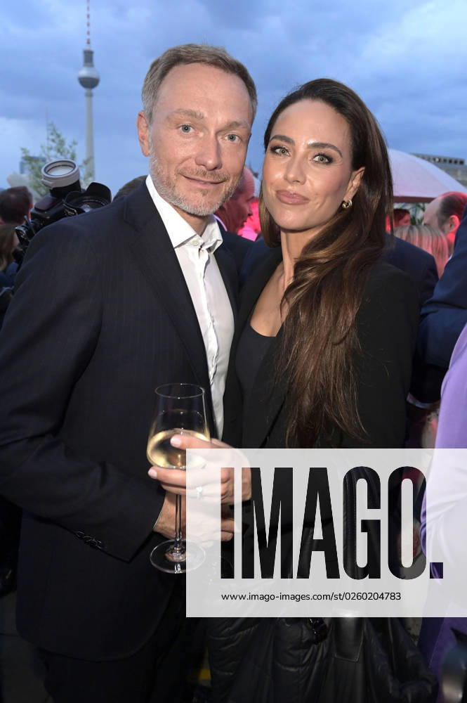 Christian Lindner with wife Franca Lehfeldt at the Bertelsmann Party 2023 at the Bertelsmann Representative Office Unter den Linden Berlin, 15 06 2023 Foto:xF.xFuturexImage