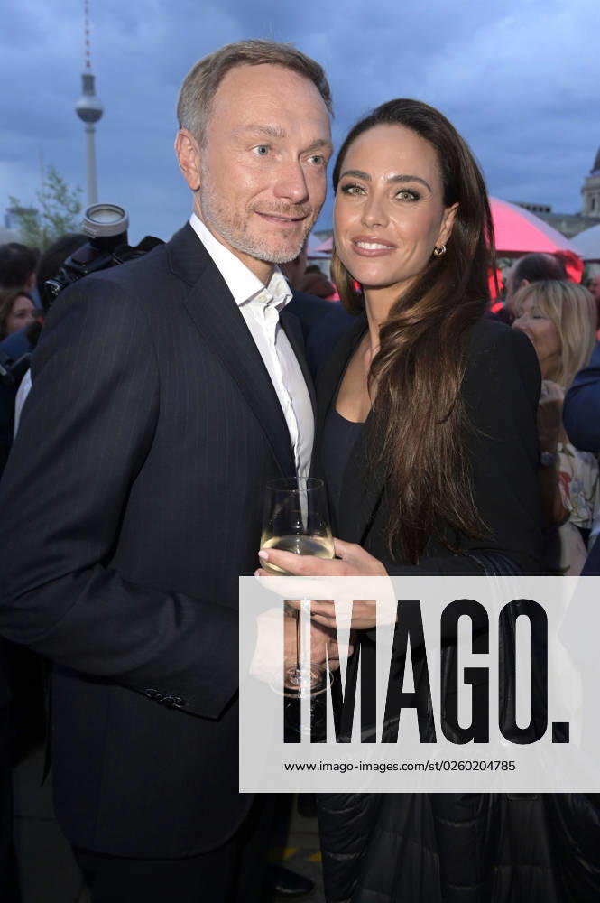 Christian Lindner with wife Franca Lehfeldt at the Bertelsmann Party 2023 at the Bertelsmann Representative Office Unter den Linden Berlin, 15 06 2023 Foto:xF.xFuturexImage