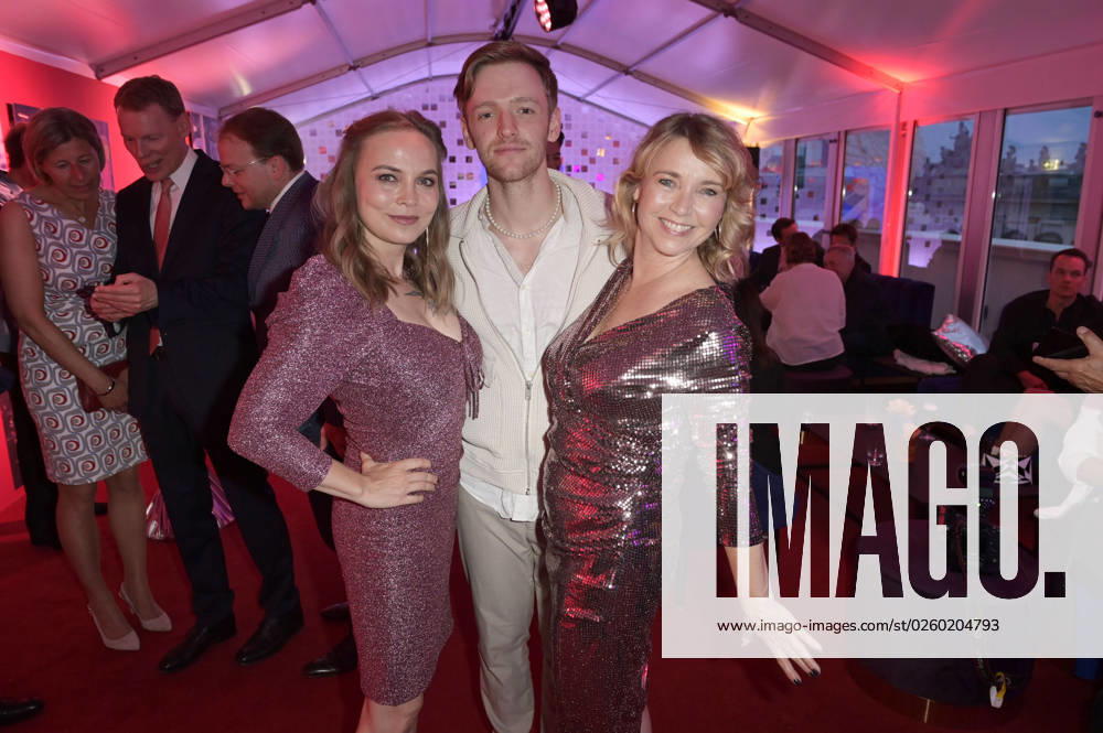 Regina Halmich, Timur Bartels and Tina Ruland at the Bertelsmann Party 2023 at the Bertelsmann Representative Office Unter den Linden Berlin, 15 06 2023 Foto:xF.xFuturexImage