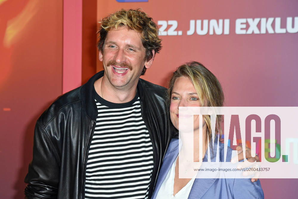 Marie Burchard with husband Sebastian Schwarz at the German premiere of ELEMENTAL at the cinema in the Kulturbrauerei on 18 06 2023