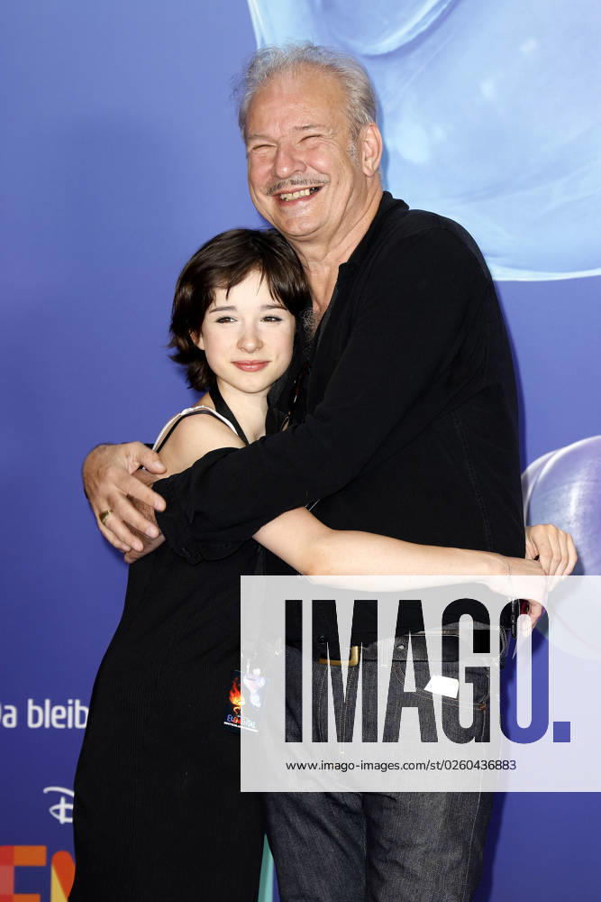 Leander Haußmann and his daughter Edwina Kuhl at the Elemental Disney cinema premiere on 18 06 2023 in Berlin Disneys Elemental movie premiere in Berlin