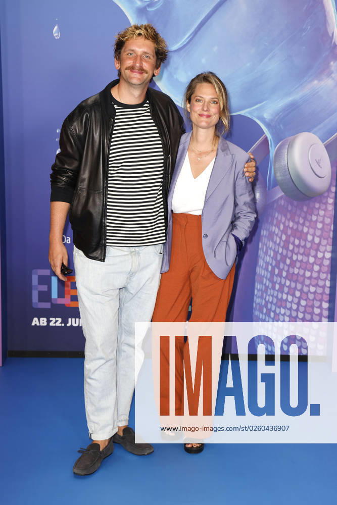 Sebastian Schwarz and Marie Burchard at the Elemental Disney movie premiere on 18 06 2023 in Berlin Disneys Elemental movie premiere in Berlin