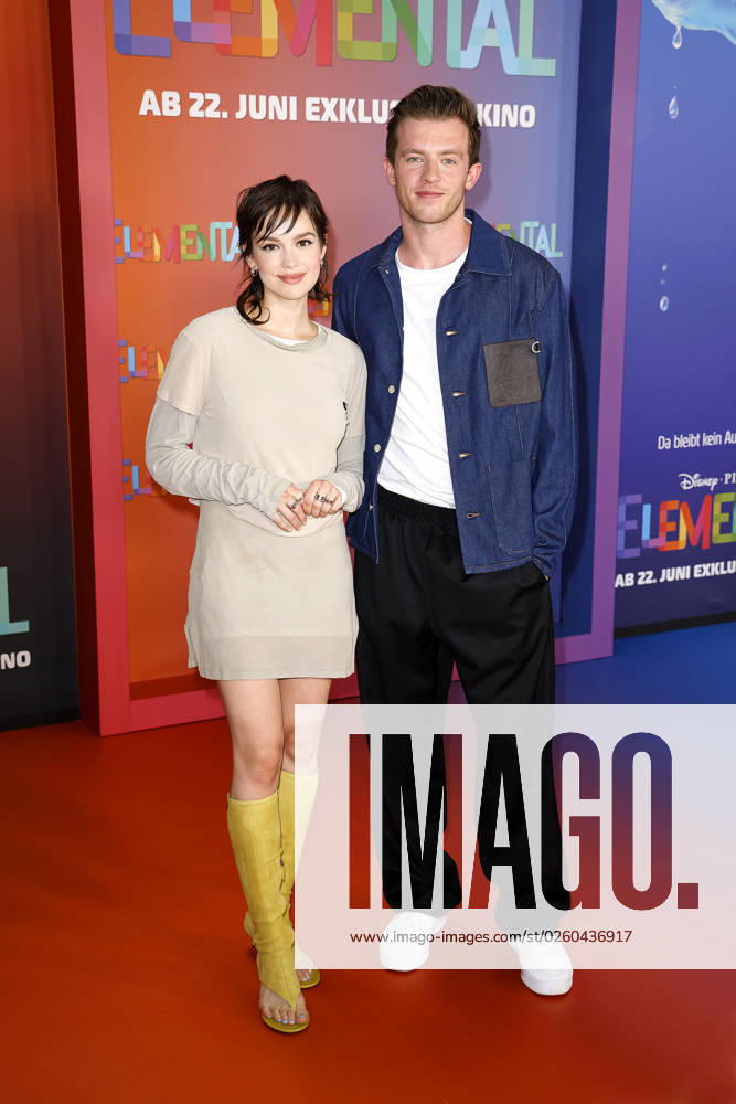 Emilia Schuele and Jannis Niewoehner at the Elemental Disney cinema premiere on 18 06 2023 in Berlin Disneys Elemental movie premiere in Berlin