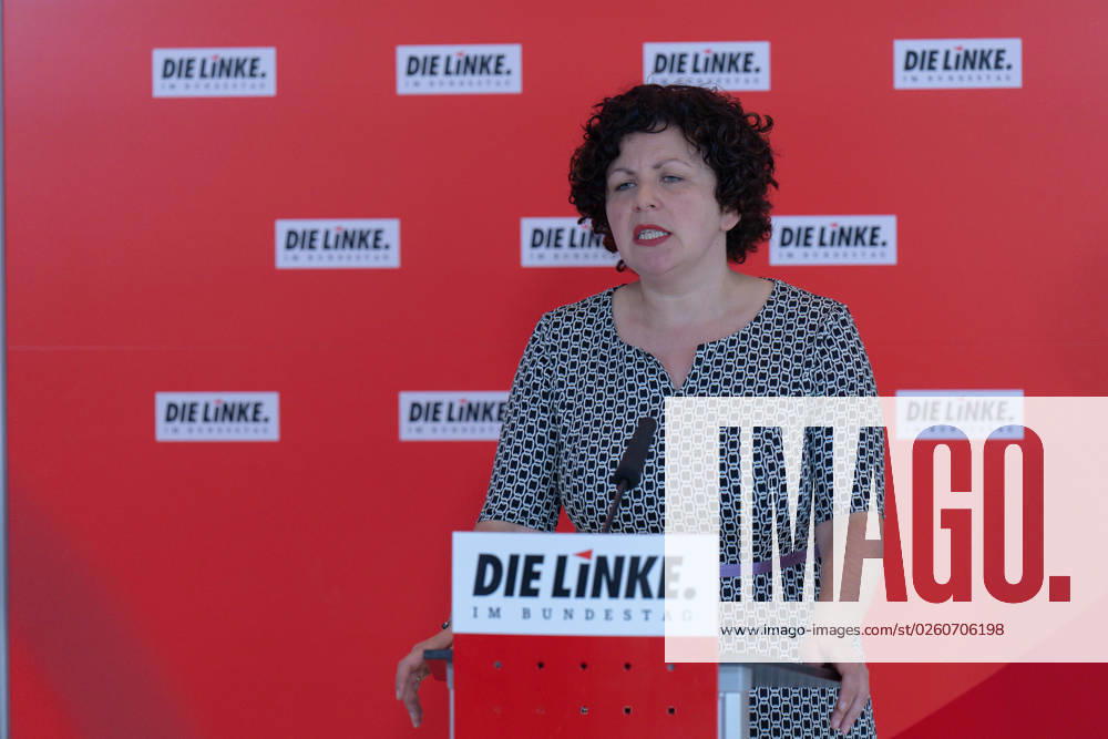 Press Statement, The Left Party in the Bundestag, Amira Mohamed Ali Parliamentary Group Meeting The Left Party, Press Statement, Chairwoman Amira Mohamed Ali, 20 6 2023 Berlin Berlin GER