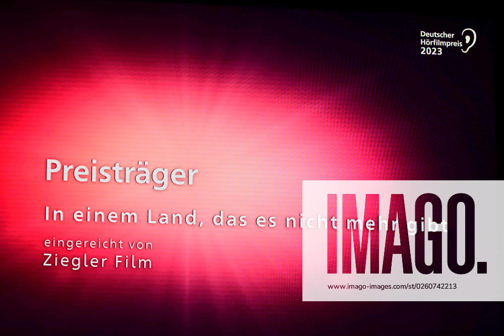 21 German Hearing Film Award 2023 Ulrike Kriener, Laudator, Winner KINO Award, in a country before our time, ZIEGLER FILM 21 German Hearing Film Award 2023 in Berlin on 18 06 2023 Photopress Mueller Photopress Mueller