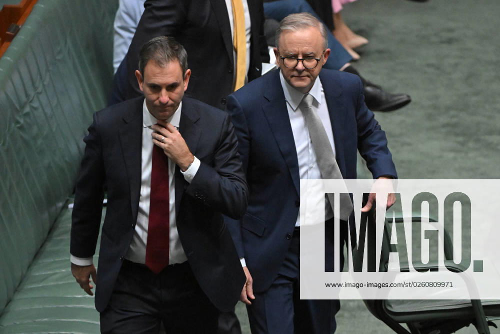 QUESTION TIME, Treasurer Jim Chalmers and Prime Minister Anthony Albanese leave after Question Time in the House of Representatives at Parliament House in Canberra, Wednesday, June 21, 2023. ( NO ARCHIVING, , NO USE IN BOOKS WITHOUT CONSENT CANBERRA AUSTRALIAN CAPITAL TERRITORY AUSTRALIA