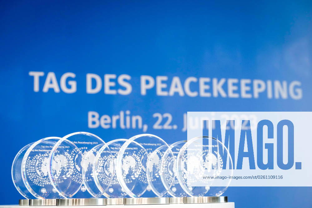 Ceremony for the Day of Peacekeeping 2023 in the Bundestag Awards Peacekeeper for honoring German personnel in international peace operations to the ceremony for the Day of Peacekeeping in the Paul Loebe House of the Bundestag, Berlin , 22 06 2023 Berlin Berlin Germany.
