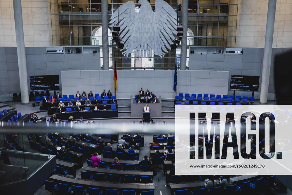 Nancy Faeser SPD , Federal Minister of the Interior and Home Affairs, recorded during the debate in the German Bundestag on skilled worker immigration Berlin, 23 06 2023 Berlin Germany
