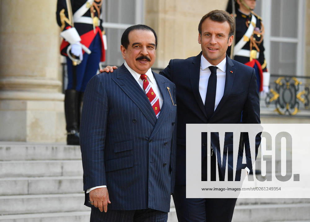 Emmanuel Macron Receives Hamed ben Issa Al Khalifa - Paris French President Emmanuel Macron and King of Bahrain Hamad bin Isa Al Khalifa at the Elysee Palace in Paris, France on April 30, 2019. Photo by Christian Liewig ABACAPRESS.COM Paris France