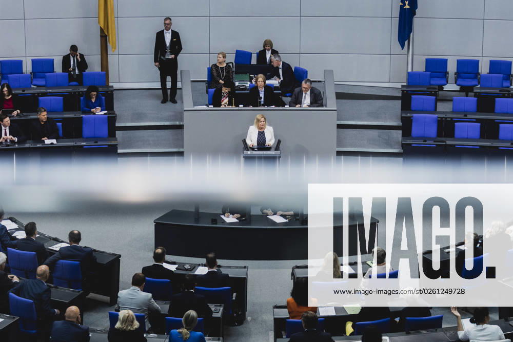 Nancy Faeser SPD , Federal Minister of the Interior and Home Affairs, recorded during the debate in the German Bundestag on skilled worker immigration Berlin, 23 06 2023 Berlin Germany