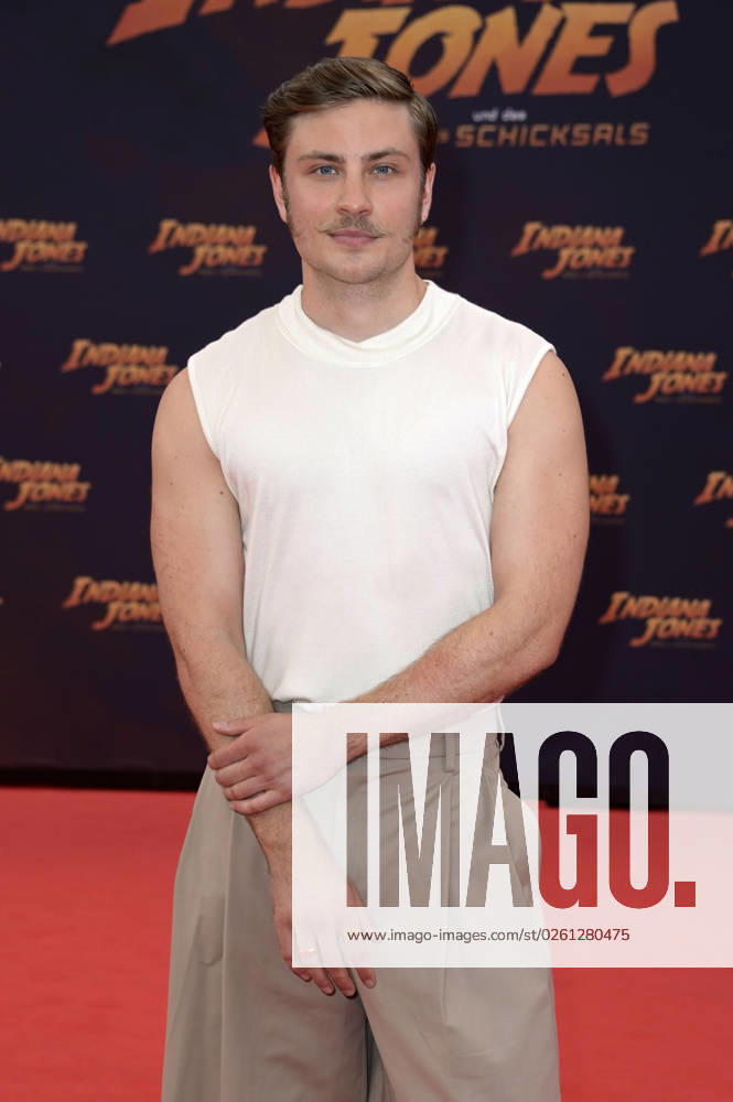 Jannik Schümann at the premiere of the feature film Indiana Jones and the Dial of Destiny Indiana Jones and the Wheel of Destiny at Zoo Palast Berlin, 22 06 2023 Foto:xF.xFuturexImage