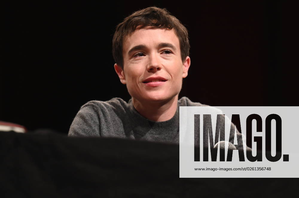 Canadian actor Elliot Page speaks at phil Cologne, international philosophy festival is Germanys largest philosophy festival