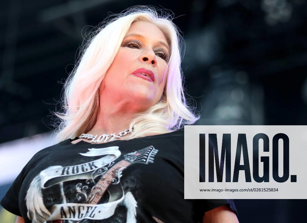 Singer Samantha Fox performance at the Parkbühne Wuhlheide on 24 06 2023 at the Berlin Radio Open Air in Berlin