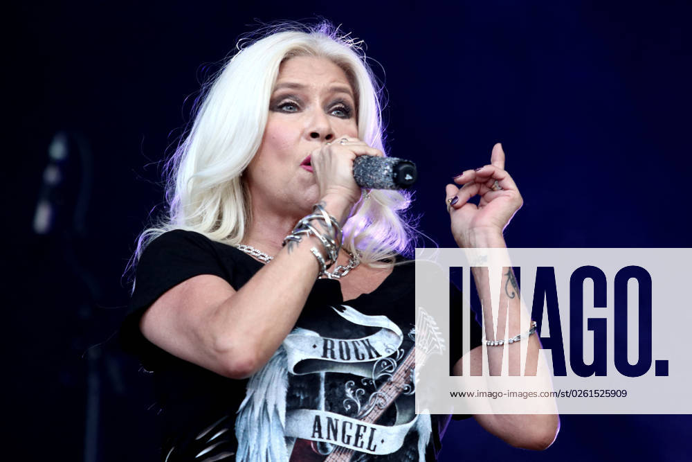Singer Samantha Fox performance at the Parkbühne Wuhlheide on 24 06 2023 at the Berlin Radio Open Air in Berlin