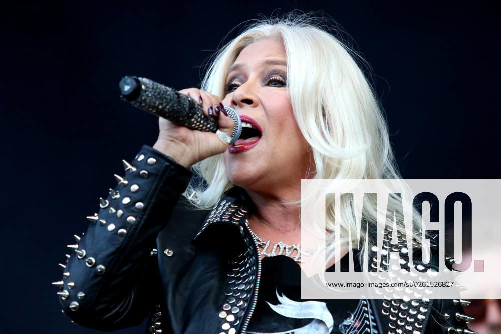 Singer Samantha Fox performance at the Parkbühne Wuhlheide on 24 06 2023 at the Berlin Radio Open Air in Berlin