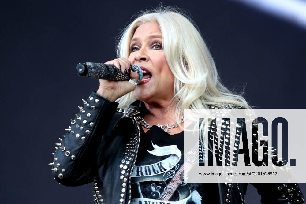 Singer Samantha Fox performance at the Parkbühne Wuhlheide on 24 06 2023 at the Berlin Radio Open Air in Berlin