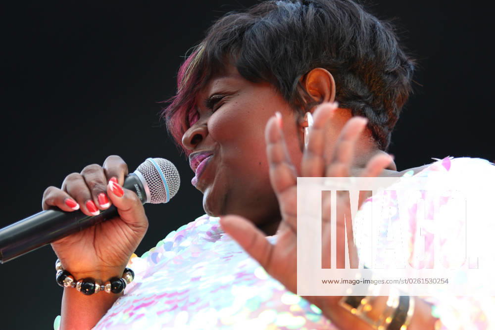 The Weather Girls singer Dynelle Rhodes performance at the Parkbühne Wuhlheide on 24 06 2023 at the Berlin Radio Open Air in Berlin
