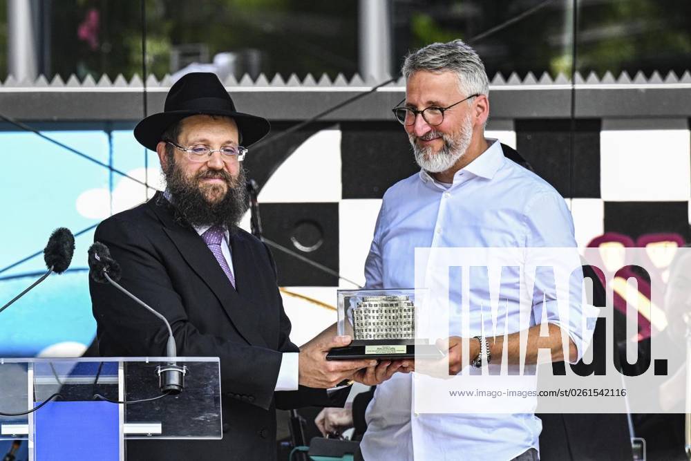Eröffnungsfeier Pears Jüdischer Campus (PJC) Mit Berlins Regierendem Bürgermeister Kai Wegner, dem israelischen Botschafter Ron Prosor, dem Präsidenten des Zentralrates der Juden und Kuratoriumsmitglied der Stiftung Jüdischer Campus, Josef Schuster., fotografiert am 25. Juni 2023 in Berlin. Deutschland Berlin Berlin