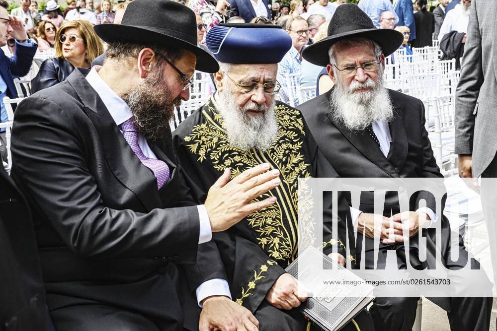 Eröffnungsfeier Pears Jüdischer Campus (PJC) Mit Berlins Regierendem Bürgermeister Kai Wegner, dem israelischen Botschafter Ron Prosor, dem Präsidenten des Zentralrates der Juden und Kuratoriumsmitglied der Stiftung Jüdischer Campus, Josef Schuster., fotografiert am 25. Juni 2023 in Berlin. Deutschland Berlin Berlin