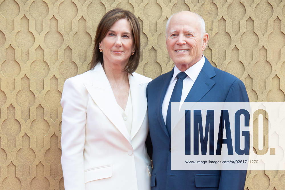 Indiana Jones and The Dial of Destiny UK Premiere Arrivals at Cineworld, Leicester Square, London Producer President of Lucasfilm Kathleen Kennedy, Producer Frank Marshall attends the UK Premiere of Indiana Jones and The Dial of Destiny at Cineworld, Leicester Square, London, England, UK on Monday 26 June, 2023., Credit:Justin Ng Avalon UK, England, London, Cineworld, Leicester Square