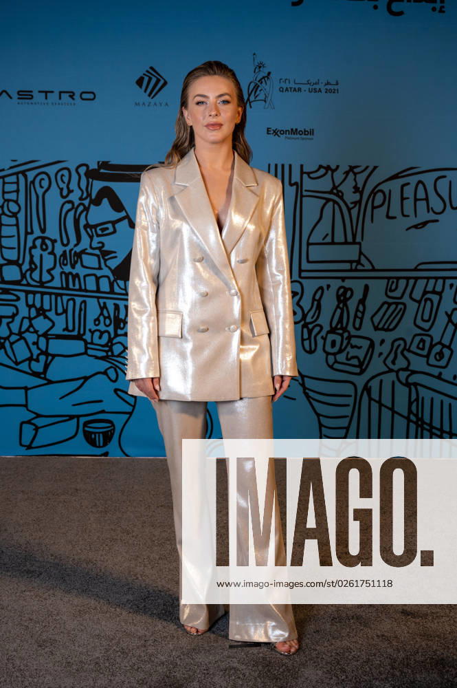 Virgil Abloh Exhibition Opening - Doha American dancer Julianne Hough arrives to Virgil Abloh& 226;& 128;& 153;s exhibition at Doha Fire Station in Doha, Qatar, on November 4, 2021. Photo by Balkis Press ABACAPRESS.COM Doha Qatar