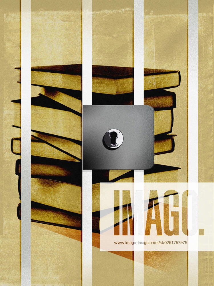 Books behind prison bars