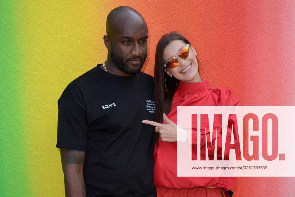 Fashion Designer Virgil Abloh Dies Aged 41 File photo dated June 21, 2018 of Virgil Abloh and Bella Hadid attending the Louis Vuitton Menswear Spring Summer 2019 show as part of Paris Fashion Week in Paris, France. Top fashion designer Virgil Abloh, the artistic director of Louis Vuitton?s menswear collection, died on Sunday at the age of 41 from cancer, the fashion and luxury house?s French owner LVMH has announced. Photo by Aurore Marechal ABACAPRESS.COM Paris France