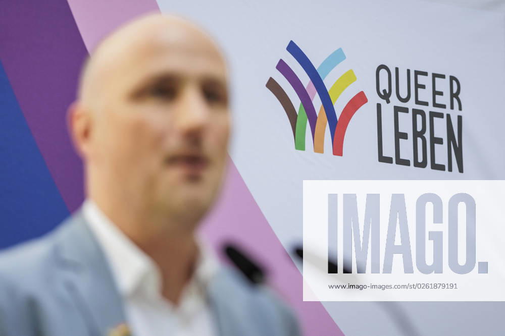 Sven Lehmann, Queer Commissioner of the Federal Government, recorded during the CSD reception at the BMFSFJ in Berlin, 28 06 2023 Berlin Germany