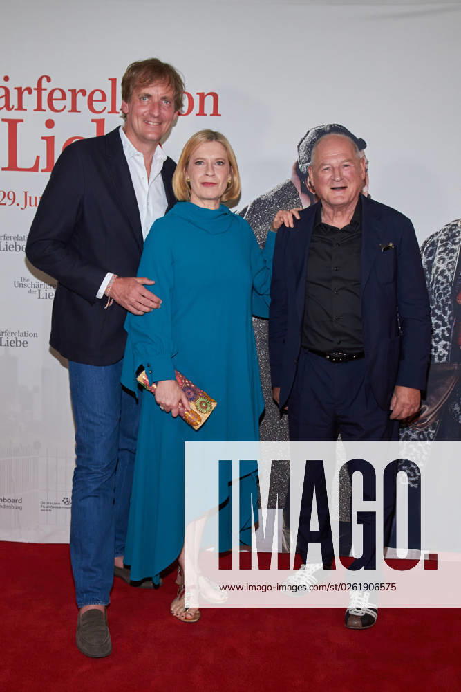Lars Kraume director , Caroline Peters and Burghart Klaußner premiere of DIE UNSCHAERFERELATION DER LIEBE at the Delphi Filmpalast in Berlin on 28 06 2023 premiere Die Unschärferelation der Liebe