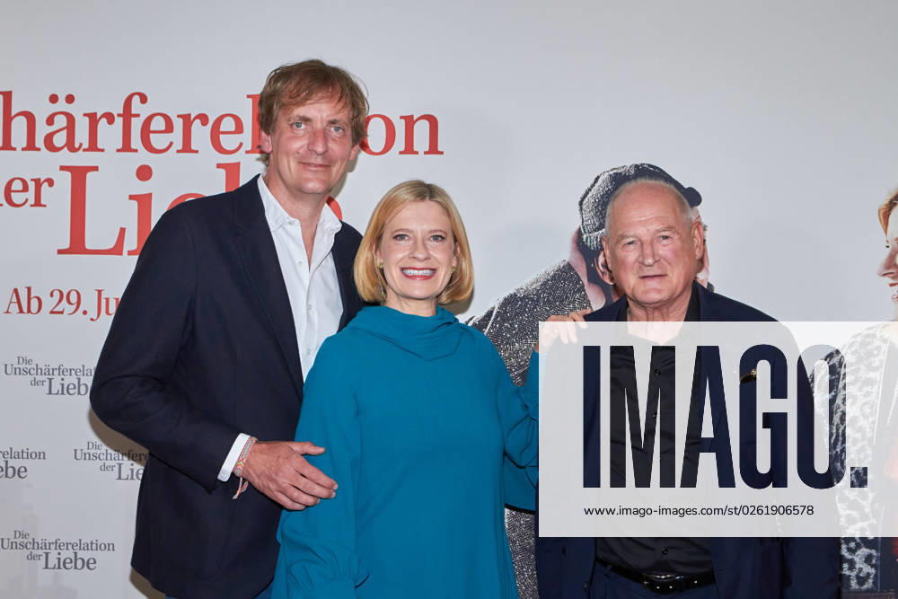 Lars Kraume director , Caroline Peters and Burghart Klaußner premiere of DIE UNSCHAERFERELATION DER LIEBE at the Delphi Filmpalast in Berlin on 28 06 2023 premiere Die Unschärferelation der Liebe