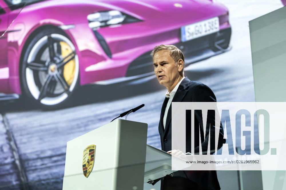 Oliver Blume, Chairman of the Executive Board Annual General Meeting 2023 of Porsche AG in the Porsche Arena Stuttgart First Annual General Meeting after the IPO of Dr Ing h c F Porsche AG last September 28 06 2023 Stuttgart, Baden Württemberg, Germany, Europe