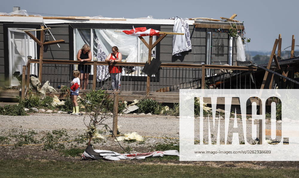 A tornado damaged home is seen near Carstairs, Alta., Saturday, July 1, 2023. No injuries were reported. Carstairs CANADA - ZUMAc35_ 20230701_zaf_c35_133