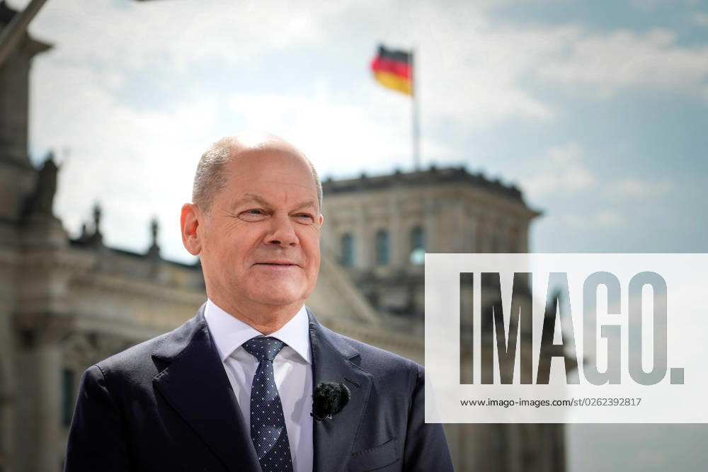 German Chancellor Olaf Scholz in summer interview ARD German Chancellor Olaf Scholz in summer interview ARD in Berlin , Berlin , 02 07 2023 Berlin Berlin Germany