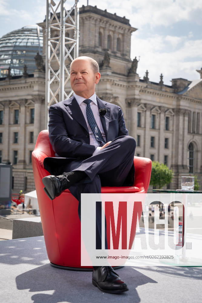 German Chancellor Olaf Scholz in summer interview ARD German Chancellor Olaf Scholz in summer interview ARD in Berlin , Berlin , 02 07 2023 Berlin Berlin Germany
