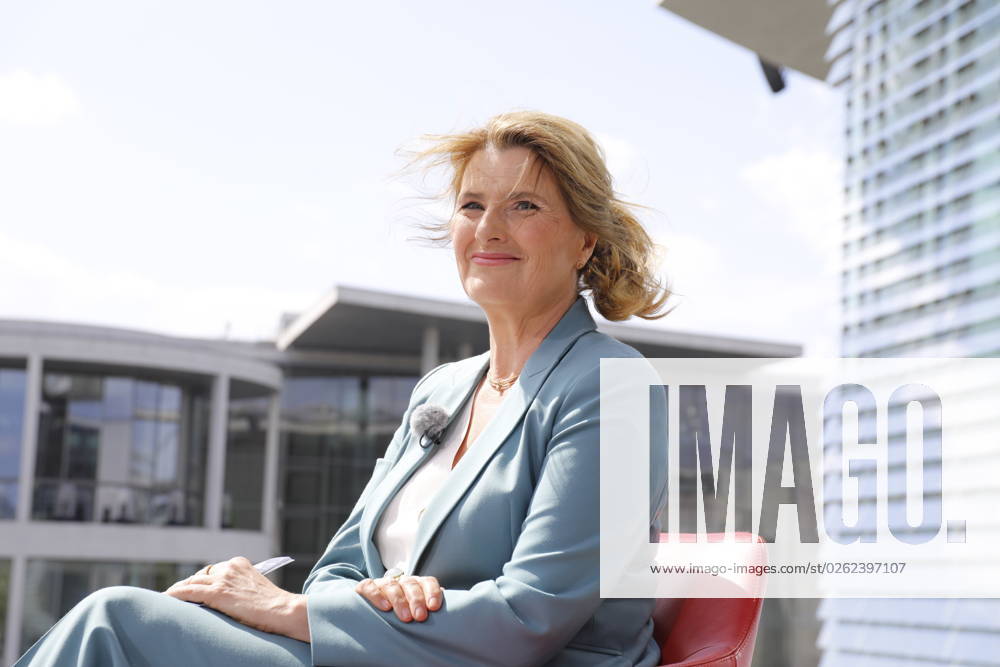 Moderator Tina Hassel, Germany, Berlin, ARD Summer Interview with Chancellor Olaf Scholz