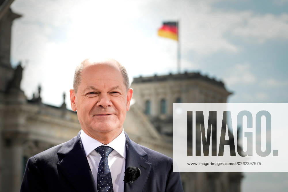 Federal Chancellor Olaf Scholz in the summer interview ARD Federal Chancellor Olaf Scholz in the portrait at the ARD report from Berlin and summer interview 2023, Berlin , 02 07 2023 Berlin Berlin Germany